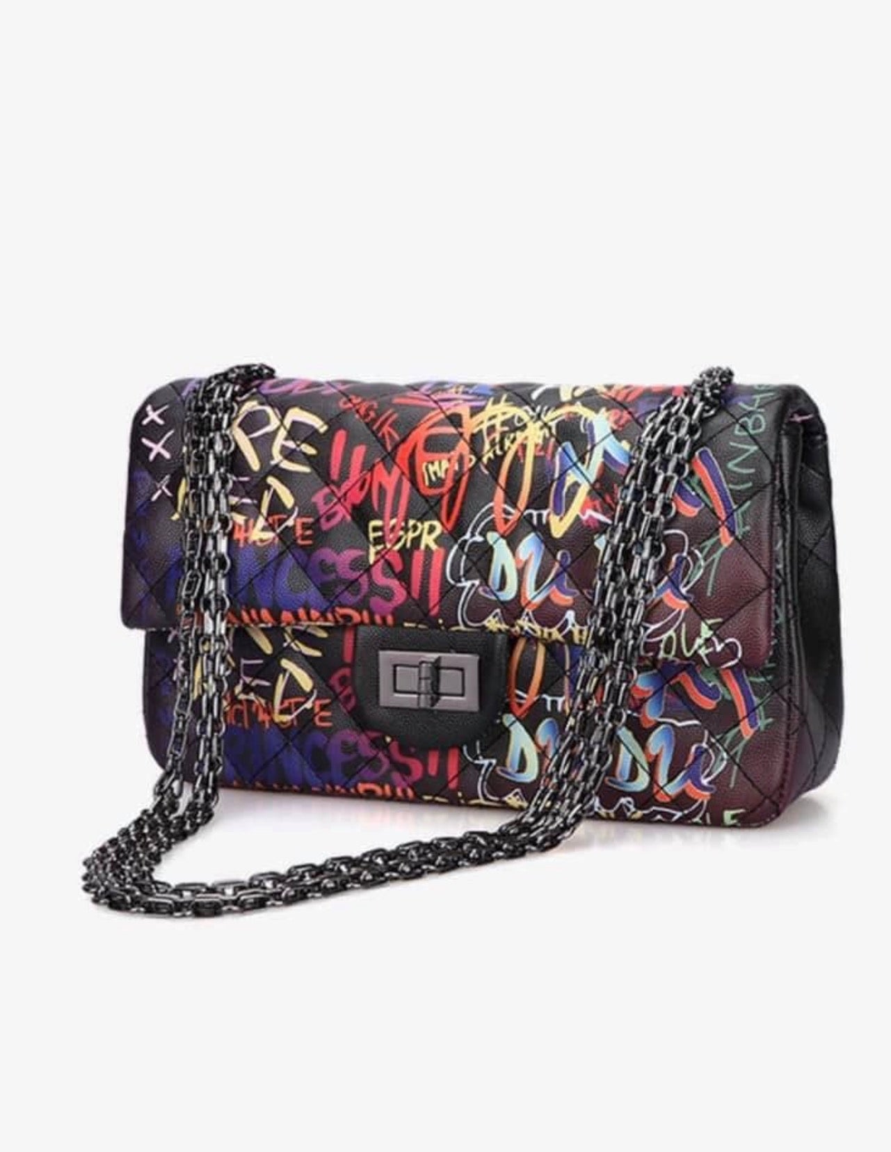 Graffiti Luxe Chain Bag